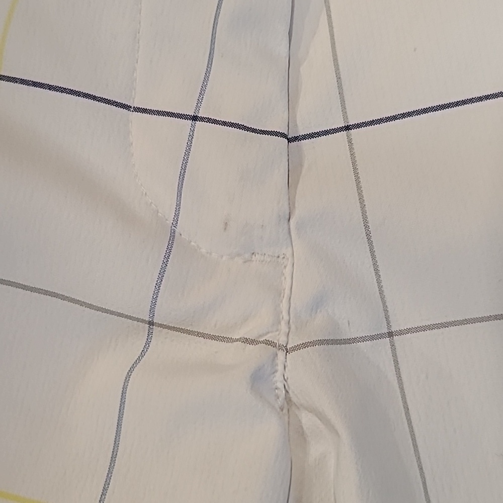 Nike White Plaid Golf Shorts Size 2 - Picture 3 of 11